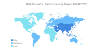  Retail Industry Growth Rate by Region